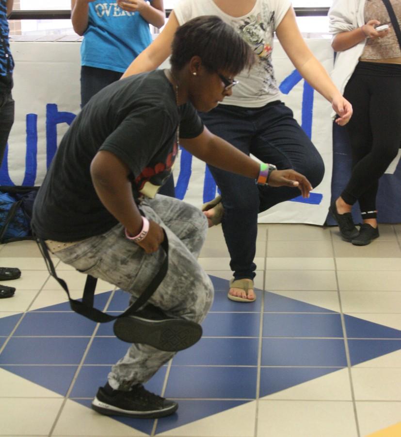 Students participate in dance crew