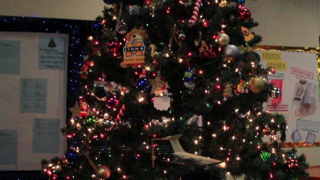 Tree brings Christmas cheer to library