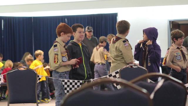 McKinney Boy Scouts hold car racing competition