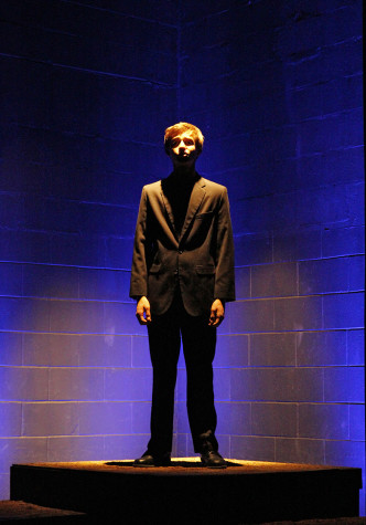 At the start of the play junior Jack Moraglia gives a monologue.  Jack played the main character in Hamlet.