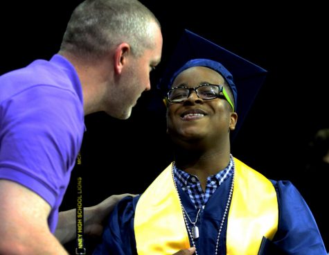 Class of 2021 walks stage at graduation
